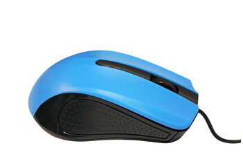 Modern wired Computer mouse isolated on white.