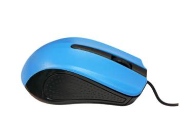 Modern wired Computer mouse isolated on white.