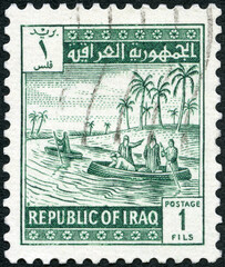 IRAQ - 1963: shows Gufas on the Tigris, 1963