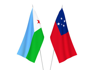 Independent State of Samoa and Republic of Djibouti flags