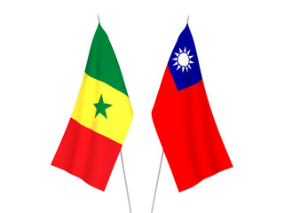 Taiwan and Republic of Senegal flags