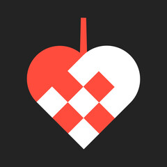 Christmas heart / julehjerte, Vector illustration