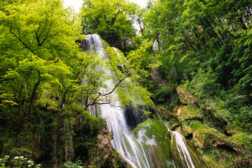 The Autoire waterfall in France - 538152841