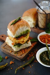 Homemade Vada Pav or Wada Pao - Indian potato sliders