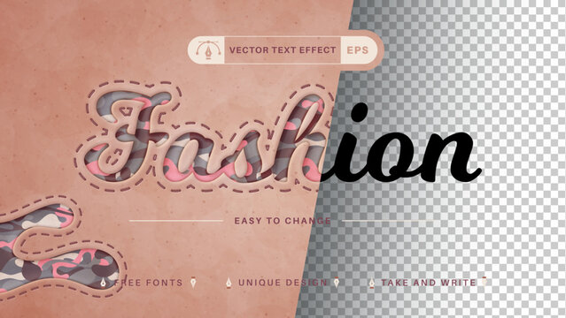 Fashion - Editable Text Effect, Font Style