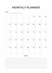 monthly planner