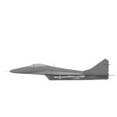 Fototapeta na wymiar 3d rendering illustration of a fighter jet with missiles and bombs