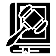 CORPORATE LAW glyph icon