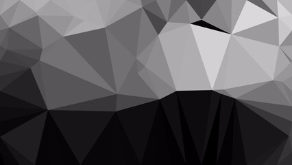 Low polygon shapes, transitions light to dark background