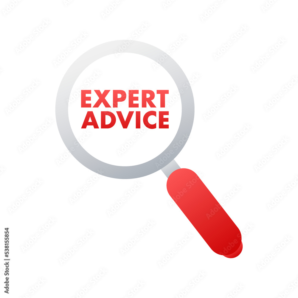 Wall mural Expert advice icon. Business person presentation. Vector stock illustration.