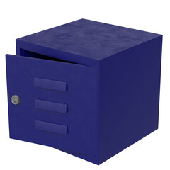 3d rendering illustration of a modular box locker