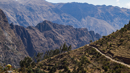 Andes mountains landscape cusco peru 