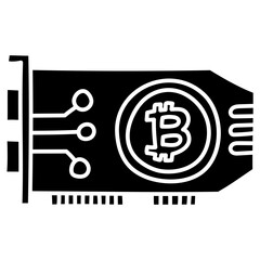 GPU MINING glyph icon