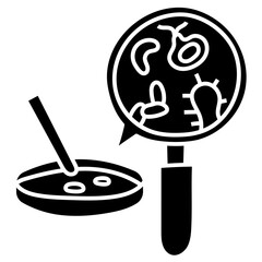 MICROBIOLOGY glyph icon