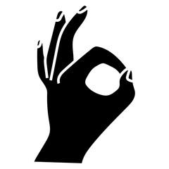 HAND 6 glyph icon