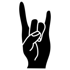 Obraz premium HAND 10 glyph icon