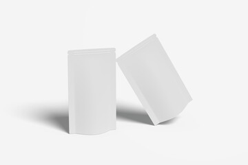 Pouch bag mockup. Vector illustration. Front look. Can be used for your design templates, presentations, promotions, advertisements.