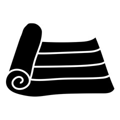 YOGA MAT glyph icon
