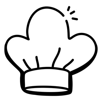 Check This Doodle Icon Of Chef Hat 