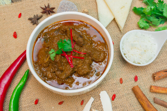 goat or beef curry thai food malaysia