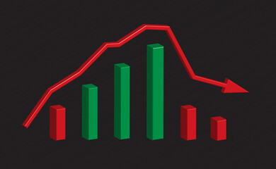 Economic Growth Chart. Image Illustration