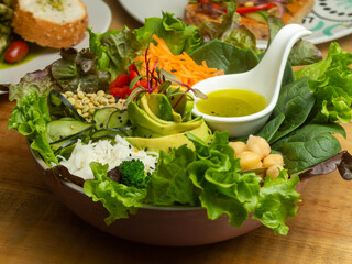 salad with vegetables