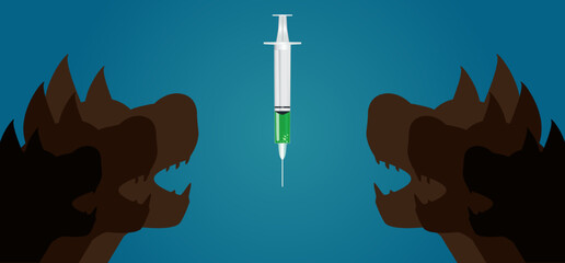 Vector Illustration of World Rabies Day concept observed on September 28th