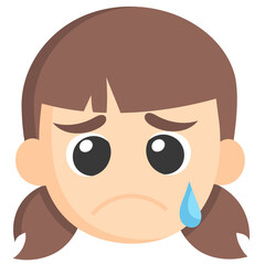 SAD flat icon