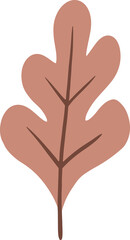 Obraz premium Cute oak leaves Illustration for design element