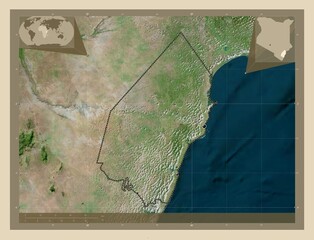 Kilifi, Kenya. High-res satellite. Major cities