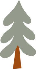 Cute tree Illustration for design element