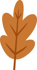 Cute hawthorn leaves Illustration for design element