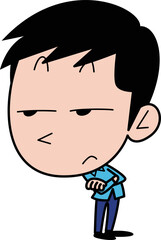 冷ややかな目で見る男性