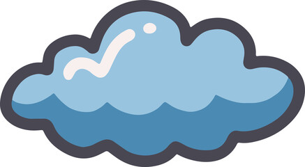 Cute cloud Illustration for design element