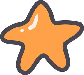 Cute star Illustration for design element
