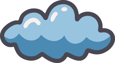 Cute cloud Illustration for design element