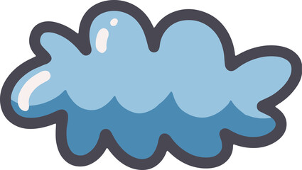 Cute cloud Illustration for design element