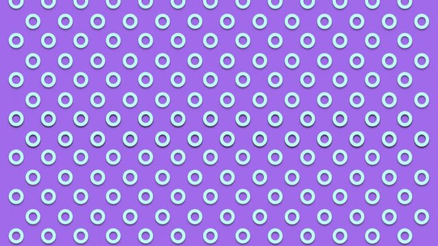 Animated purple color circle pattern background. Animation Circles ring round shape design overlay motion background loop.