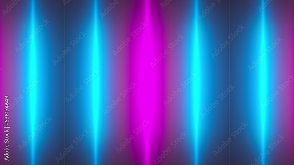 Poster vertical neon lines. computer generated 3d render