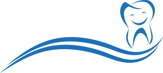 Zahn mit Lächeln, Zahn und Zahnarzt Hintergrund