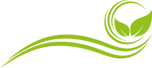 Pflanzen, Bl&auml;tter und Wellen, Linien, Wellness, G&auml;rtner und Natur Hintergrund