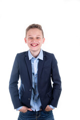 portrait of a young businessman boy