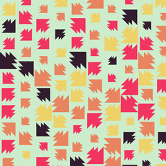 Abstract Color Halftone Dots generative art background illustration