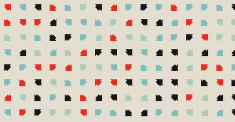 Abstract Color Halftone Dots generative art background illustration