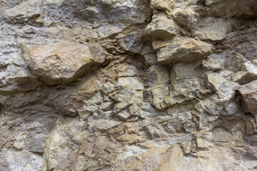 natural stone located on a mountain plateau, sights, places visited by tourists.