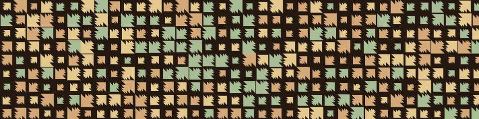 Abstract Color Halftone Dots generative art background illustration