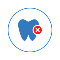 Common dental problems teeth icon | Circle version icon |