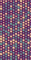 Abstract Color Halftone Dots generative art background illustration