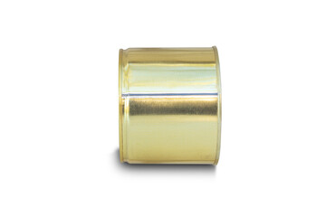metal can of canned food on a white background, isolate