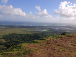 Fototapeta na wymiar view from the top of mountain Redonda. Dominican republic